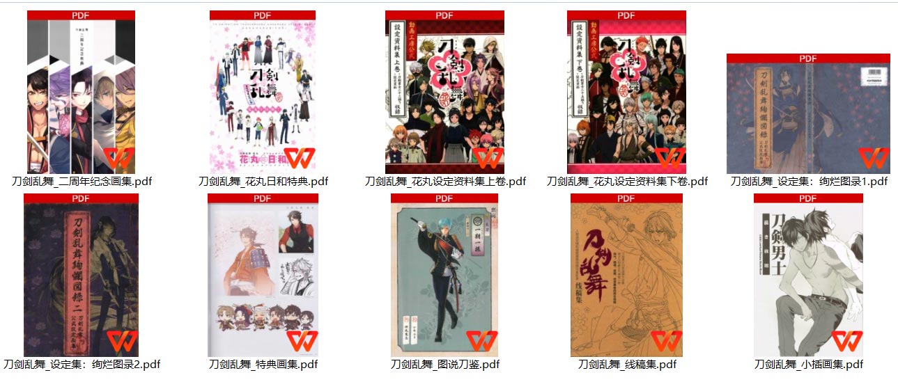 刀剑乱舞游戏设定集 第1张