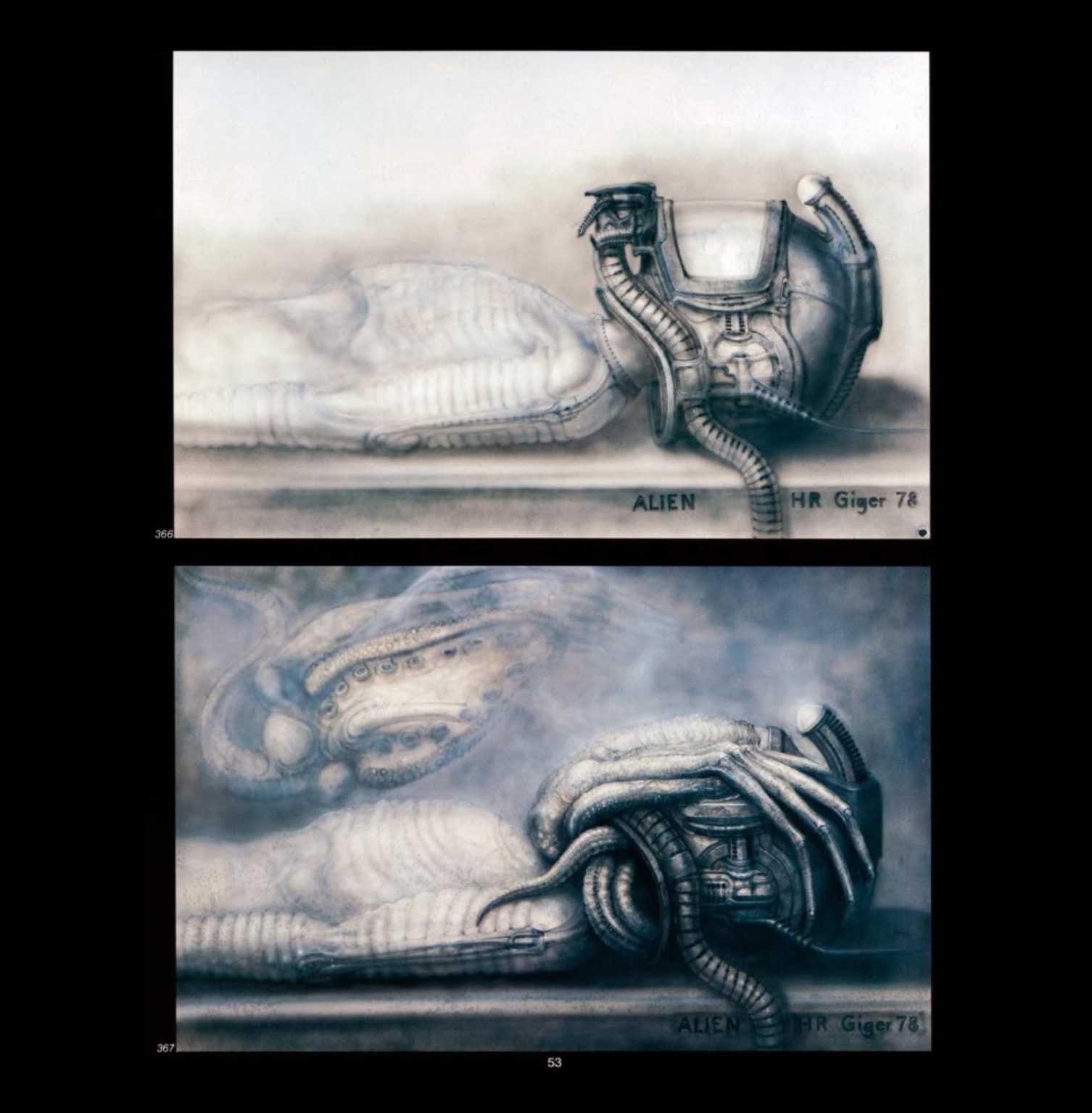 异形之父吉格的原画参考 第7张