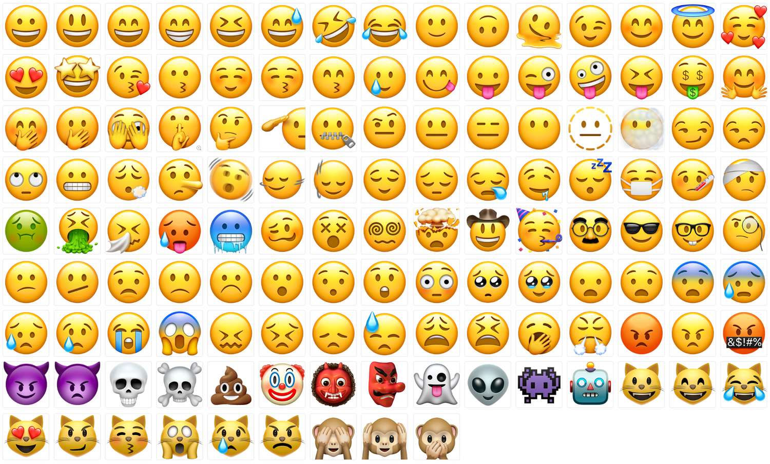 Emoji表情图标透明免抠素材 第2张