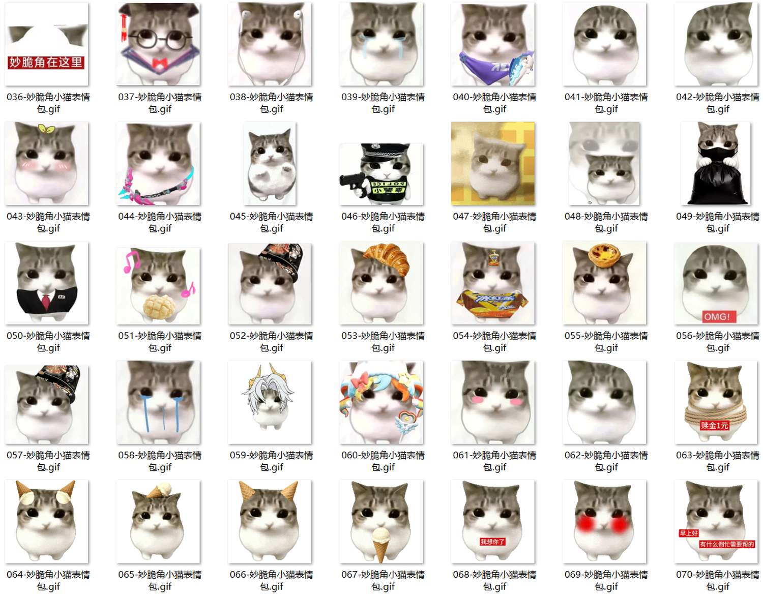 妙脆角小猫表情包 第2张