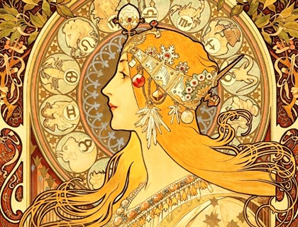 阿尔丰斯穆夏作品集 440张插画海报设计素描油画高清电子版美术临摹素材 免费网盘下载