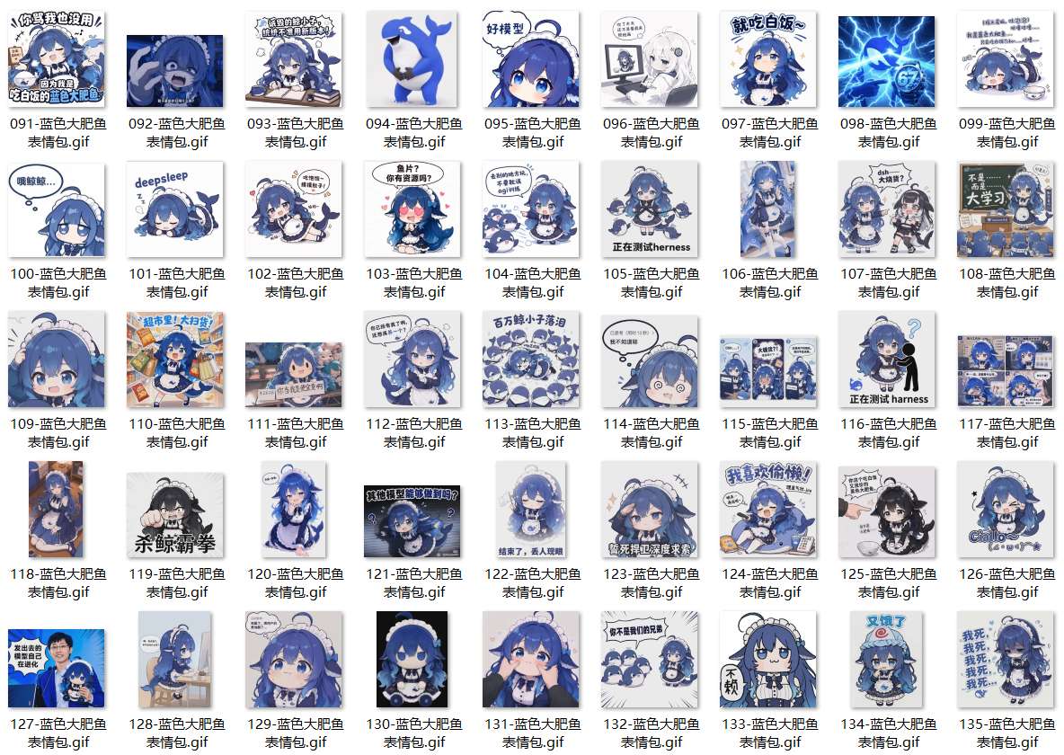 蓝色大肥鱼表情包|deepseek表情包 第3张 蓝色大肥鱼表情包|deepseek表情包 第3张